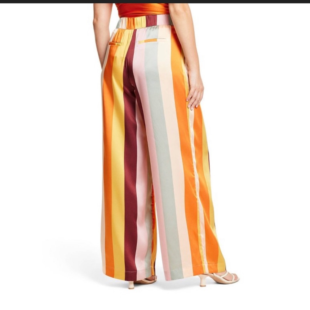 Fe Noel x Target Women's Mixed Vertical Stripe Print Wide Leg Pants